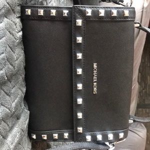 NWT Michael Kors black leather purse